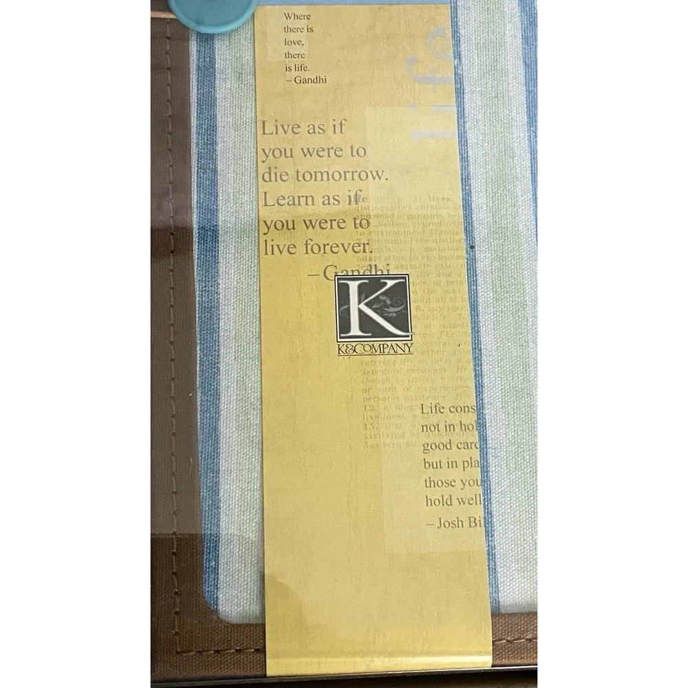 K & Company Scrapbook Photo Album 12x12 20 Top Loading Green Blue Floral